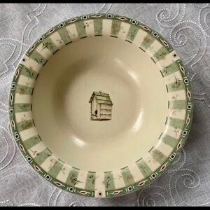 Pfaltzgraff Naturewood Birdhouse Ceramic China Bowl